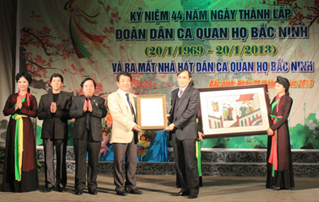 Thành lập Nhà hát Dân ca Quan họ Bắc Ninh ảnh 1