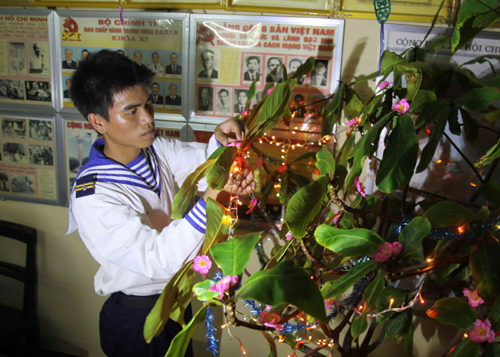 Xuân về trên đảo Đá Lớn ảnh 4