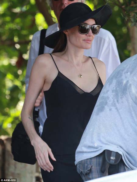 Angelina Jolie vẫn tự tin ‘khoe’ ngực ảnh 1