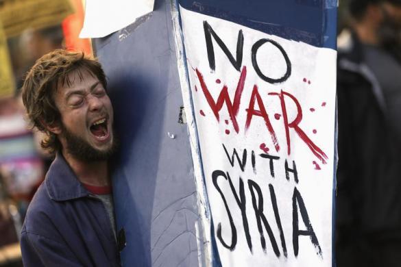 Khắp nơi phản chiến, ủng hộ Syria ảnh 2