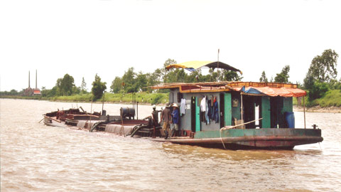 Nhức nhối nạn “cát tặc” trên sông Đáy ảnh 1