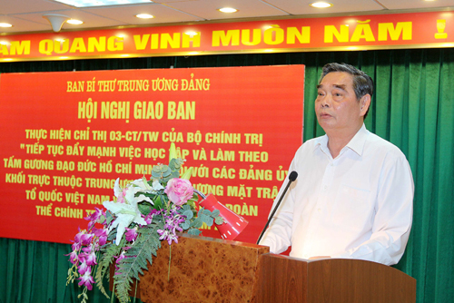Đẩy mạnh học tập và làm theo tấm gương đạo đức Hồ Chí Minh ảnh 1