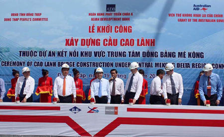 Khởi công cầu Cao Lãnh bắc qua sông Tiền ảnh 1