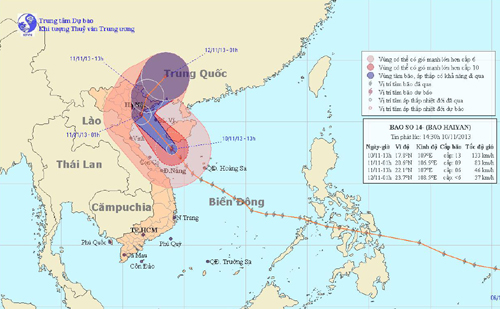 Bão số 14 đang trên vùng biển Nghệ An-Quảng Trị ảnh 1