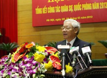 Hội nghị tổng kết công tác quân sự, quốc phòng năm 2013 ảnh 1