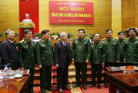 Hội nghị tổng kết công tác quân sự, quốc phòng năm 2013 ảnh 2