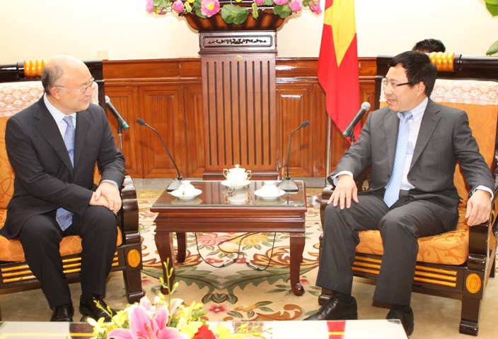 Phó Thủ tướng Phạm Bình Minh tiếp Tổng Giám đốc IAEA ảnh 1