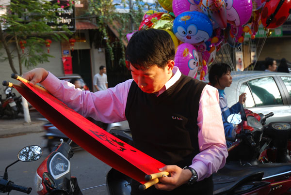 'Phố ông Đồ' ngày tết ảnh 10