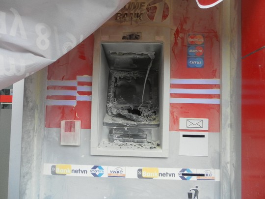 Nhiều máy ATM bị đốt cháy tại Hải Phòng ảnh 1