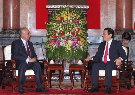  Chủ tịch nước Trương Tấn Sang tiếp Thủ tướng Malaysia ảnh 1
