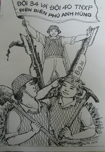 Thanh niên xung phong mở đường thắng lợi - Bài 2: Họa sỹ cổ động chiến trường ảnh 2