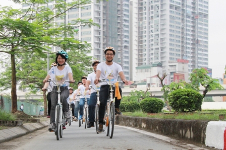 Đạp xe 30 km quanh Hà Nội hưởng ứng ngày Sở hữu trí tuệ