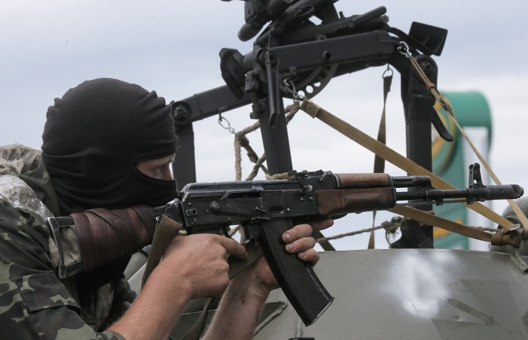 Dân quân Slavyansk tiêu diệt 1 khẩu đội súng cối Ukraine ảnh 1