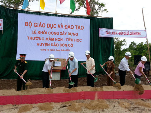 Khởi công trường học đầu tiên trên đảo Cồn Cỏ ảnh 1