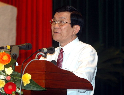 Chủ tịch nước Trương Tấn Sang dự hội nghị đối tác của Hội Chữ thập đỏ ảnh 1