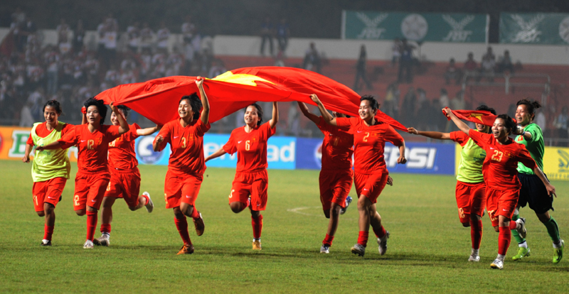 Bóng đá nữ Việt Nam vào bán kết ASIAD 17 ảnh 1