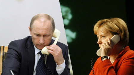 Lãnh đạo Đức, Nga điện đàm về tình hình Ukraine ảnh 1
