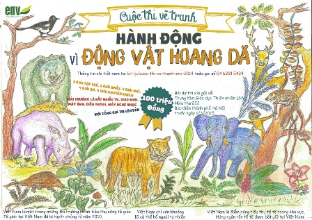 Vẽ tranh “Hành động vì động vật hoang dã” ảnh 1