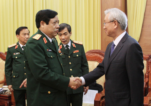 Đại tướng Phùng Quang Thanh tiếp Đại sứ Hàn Quốc ảnh 1