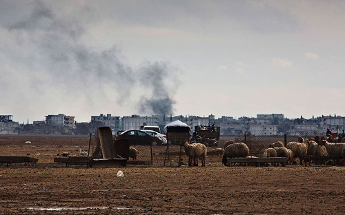 Kobane: Những bức ảnh từ mặt trận chống IS ảnh 10