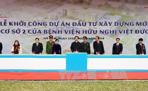 Thủ tướng phát lệnh khởi công cơ sở 2 Bệnh viện Việt Đức và Bạch Mai ảnh 2