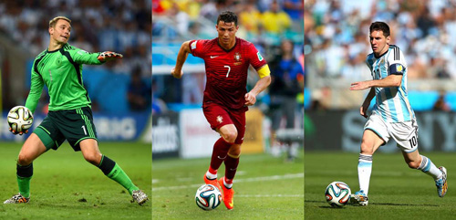 Ronaldo, Messi hay Neuer? ảnh 1