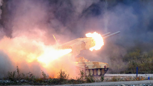 Phe ly khai Ukraine lần đầu sử dụng ‘rồng lửa’ Buratino ảnh 1