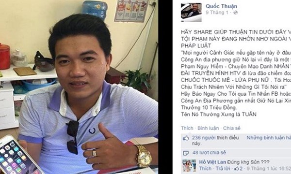 Giả danh phóng viên HTV lừa đảo nhiều người ảnh 1
