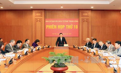 Họp Ban Chỉ đạo Cải cách tư pháp Trung ương ảnh 1