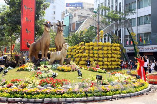 Thành phố Hồ Chí Minh rực rỡ sắc màu đường hoa ảnh 1