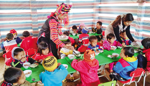 Phụ huynh cùng nuôi học sinh bán trú ảnh 1