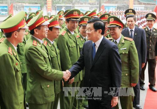 Chủ tịch nước thăm Học viện Cảnh sát nhân dân ảnh 1