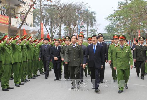 Chủ tịch nước thăm Học viện Cảnh sát nhân dân ảnh 2