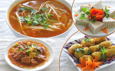 Thực phẩm chay đắt hàng trong tháng Giêng 