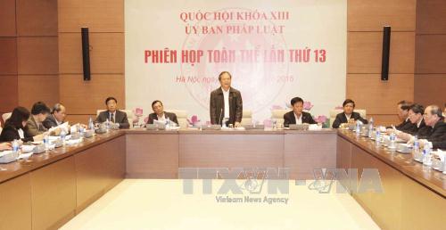 Khai mạc phiên họp toàn thể Ủy ban Pháp luật của Quốc hội ảnh 1