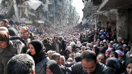 IS tấn công trại tị nạn ở thủ đô Syria ảnh 1