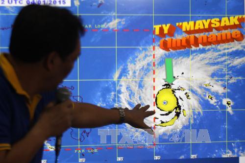 Bão Maysak có khả năng đổi hướng ảnh 1