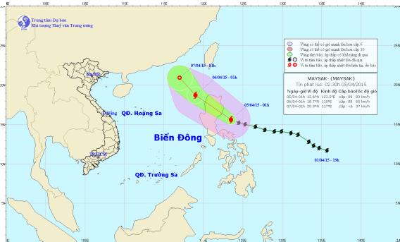 Tối nay bão Maysak đi vào Bắc Biển Đông ảnh 1