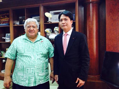 Đại sứ Việt Nam trình Quốc thư tại Samoa ảnh 2