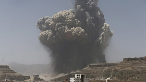 Kho chứa tên lửa Scud ở Yemen nổ tung trời ảnh 1