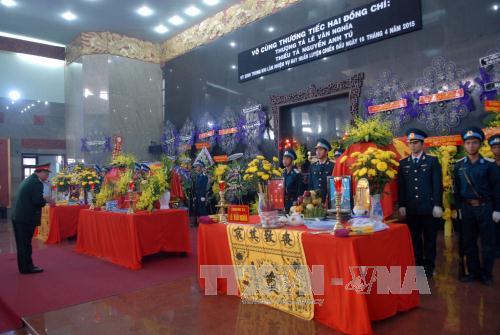 Tổ chức lễ tang hai phi công hy sinh trong vụ máy bay Su-22