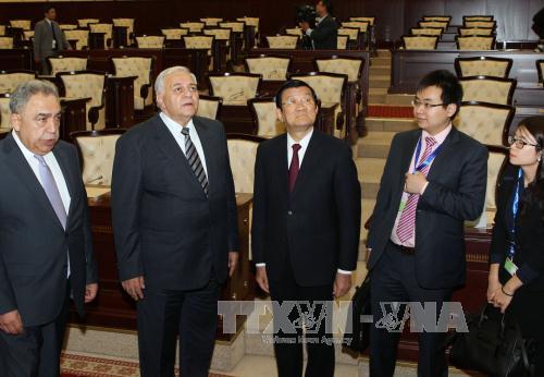 Chủ tịch nước Trương Tấn Sang gặp Thủ tướng Azerbaijan ảnh 3