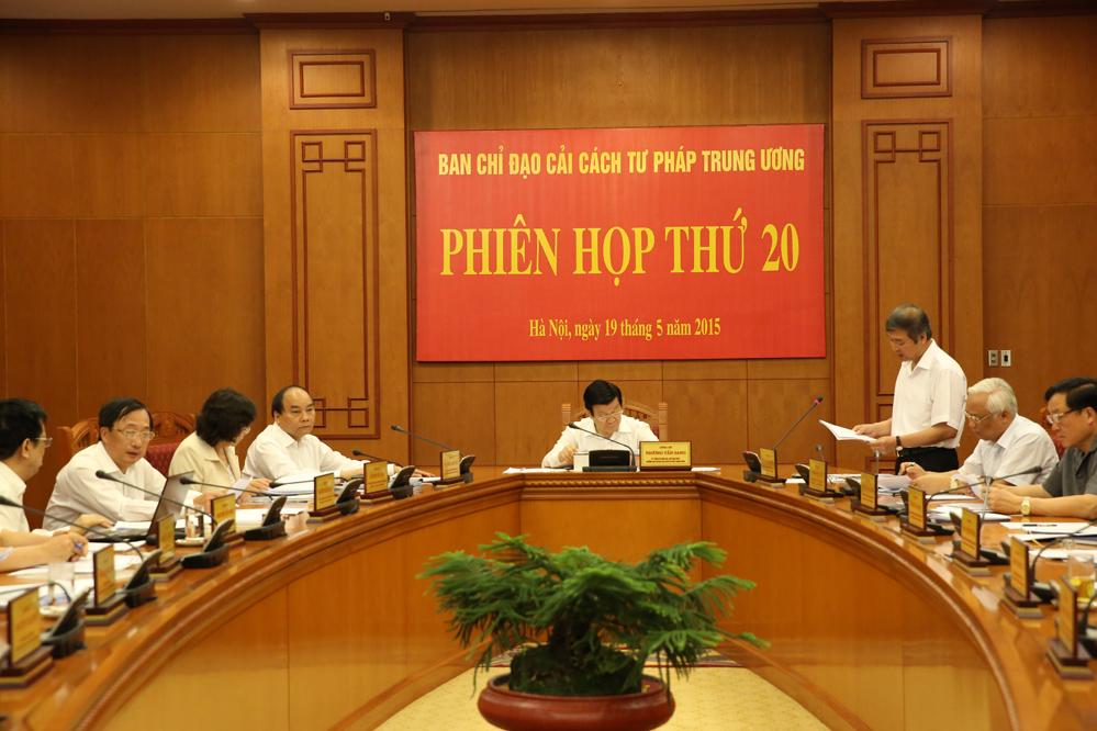 Họp Ban Chỉ đạo Cải cách tư pháp Trung ương ảnh 1