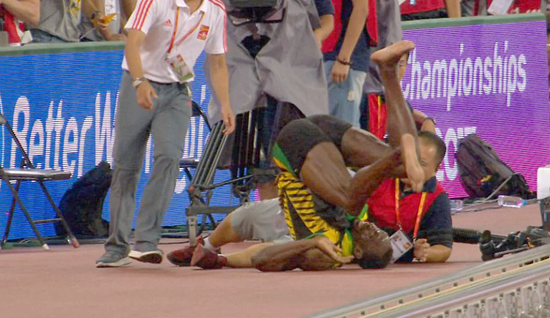 Tai nạn hy hữu của Usain Bolt tại Bắc Kinh ảnh 2