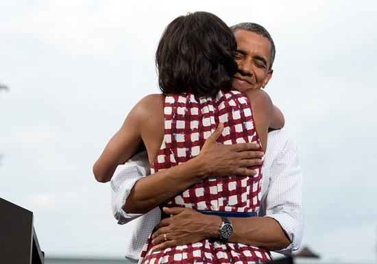 Tình cảm ấm áp ông Obama dành cho vợ ảnh 12