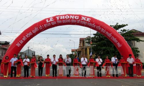 Thông xe Quốc lộ 1A mở rộng đoạn qua Quảng Bình ảnh 1