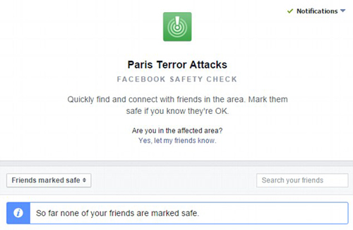 Facebook, Twitter sát cánh cùng người dùng trong vụ khủng bố Paris ảnh 1