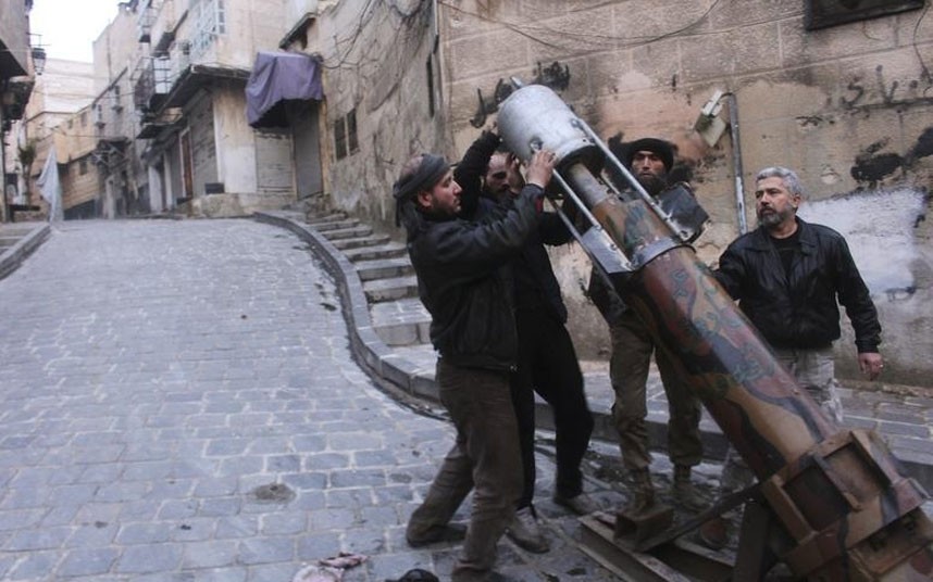 Độc đáo dàn vũ khí tự chế của phe nổi dậy Syria ảnh 3