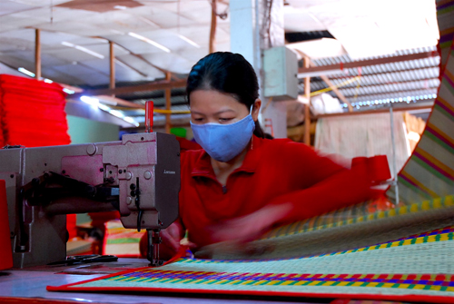 Làng chiếu Định Yên vào Xuân ảnh 4