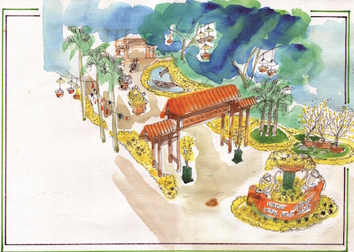 “Về Làng” ở Hội chợ hoa xuân Phú Mỹ Hưng ảnh 2